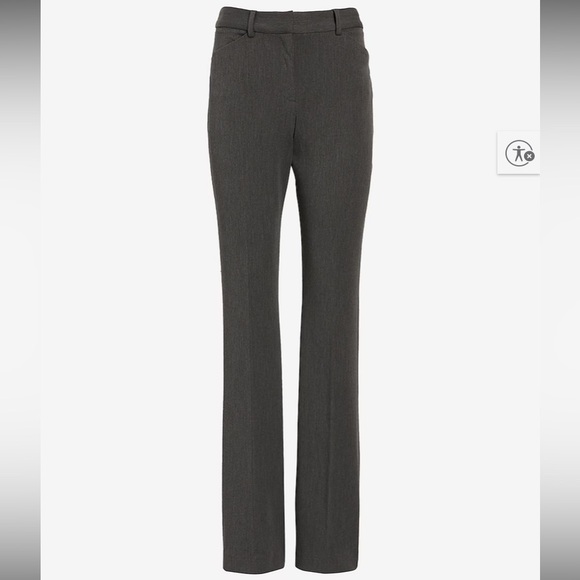 Express Editor Gray Flare Pants - Picture 4 of 9